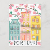 ポルトガ魅力的ルハウスハンドメイドアートワークカスタム ポストカード (正面)