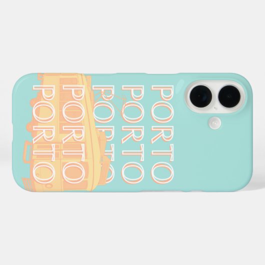 ポルトトラベルアート,ポルトガル旅行アート,パステル Case-Mate iPhoneケース (裏面 (横))