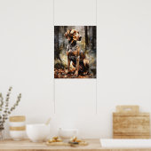 ポルトハウンドドッグアートプリントポスター ポスター (キッチン)