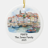ポルトパーソナライズされたオーナメント,ポルトガル セラミックオーナメント (正面)