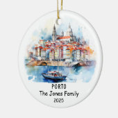 ポルトパーソナライズされたオーナメント，ポルトガル セラミックオーナメント (左)