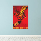 ポルトピッターズヴィンテージポスターヨーロッパ キャンバスプリント (インサイチュ (ウッドフロア))