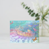 ポルトフィノへようこそ ポストカード (スタンド正面)