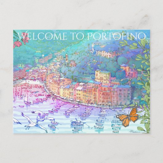 ポルトフィノへようこそ ポストカード (正面)