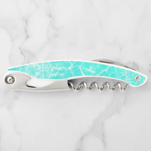 ポルトフィノアクアグリーンビーチパーティーコルクスクリュ ソムリエナイフ (正面)