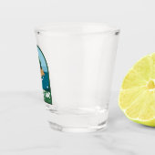 ポルトフィノイタリアレトロトラベルアートヴィンテージ ショットグラス (右)