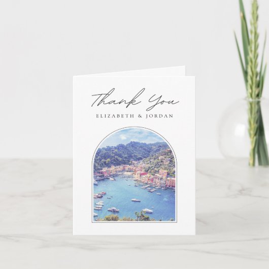 ポルトフィノイタリア空白のサンキューカード サンキューカード (正面)