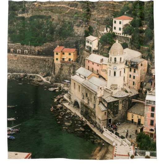 ポルトフィノイタリア シャワーカーテン (正面)