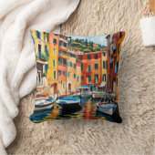 ポルトフィノイタリ地中海のア水辺ボート クッション (ブランケット)