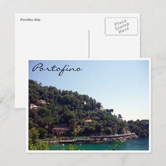 ポルトフィノ海岸 ポストカード (正面/裏面)