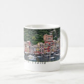 ポルトフィノ，イタリア – ロマンチックなイタリアのマグカップ コーヒーマグカップ (正面右)