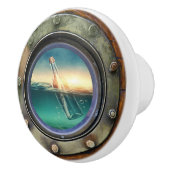 ポルトホール航海のドローワノブの改訂版 セラミックノブ (右)