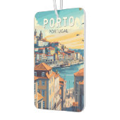 ポルトポルトガルトラベルアートヴィンテージ カーエアーフレッシュナー (左)