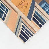 ポルトポルトガルトラベルアートヴィンテージ フリースブランケット (角)