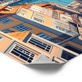 ポルトポルトガルトラベルアートヴィンテージ ポスター (角)