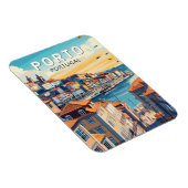 ポルトポルトガルトラベルアートヴィンテージ マグネット (右側)