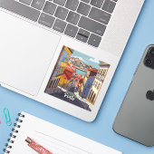 ポルトポルトガルトラベル抽象芸術 シール (ノートパソコンとiPhone)