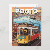 ポルトポルトガルトラベル抽象芸術 ポストカード (正面/裏面)