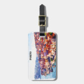 ポルトポルトガルパノラマビュー ラゲッジタグ (正面縦)