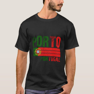 ポルトポルトガル国旗ポルトガル Tシャツ