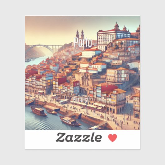 ポルトポルトガル3インチビニールステッカー シール (シート)