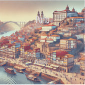 ポルトポルトガル3インチビニールステッカー シール (正面)