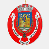 ポルトポルトポルトガルシティクレストクリスマス装飾 セラミックオーナメント (左)