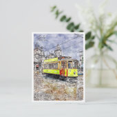 ポルトポルトポルトガルヴィンテージ旅行水の色 ポストカード (スタンド正面)