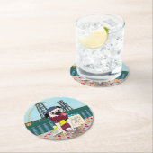 ポルトランディアPug：無政府主義の管轄権紙海岸 ラウンドペーパーコースター (インサイチュ)