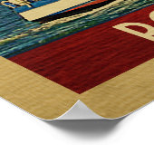 ポルトランドシルボートヴィンテージトラベルメイン ポスター (角)