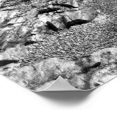 ポルトランドヘッドブラックnホワイトポスター ポスター (角)