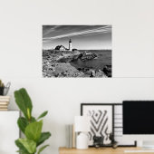 ポルトランドヘッドブラックnホワイトポスター ポスター (ホームオフィス)