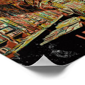 ポルトレロ図書館イラストレーションポルトガル ポスター (角)