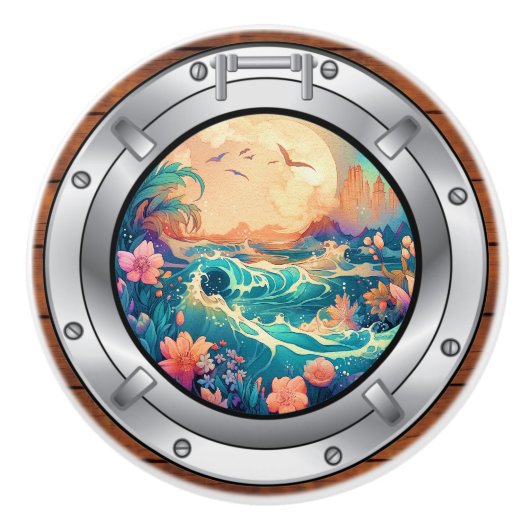 ポルトー航海のル引出しノブ セラミックノブ (正面)