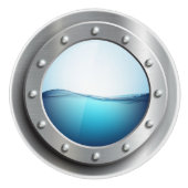 ポルトー航海のル引出しノブ セラミックノブ (正面)