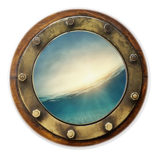 ポルトー航海のル引出しノブ セラミックノブ (正面)