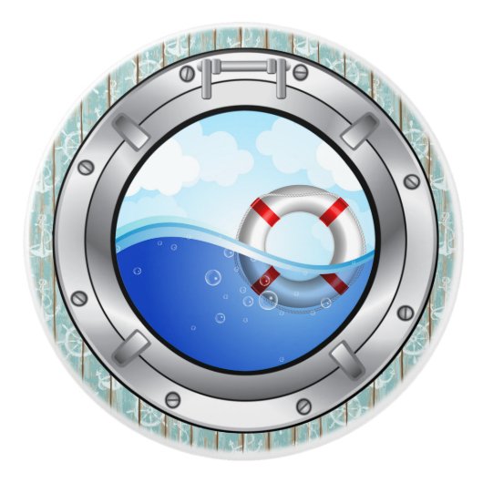 ポルトー航海のル引出しノブ セラミックノブ (正面)