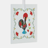 ポルト伝統的ガルの雄鶏 ガラスオーナメント (正面右)