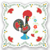 ポルト伝統的ガルの雄鶏 シール (正面)