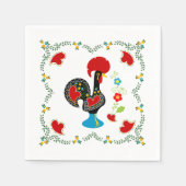 ポルト伝統的ガルの雄鶏 スタンダードカクテルナプキン (正面)