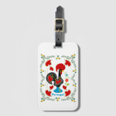 ポルト伝統的ガルの雄鶏 ラゲッジタグ (正面縦)