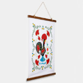 ポルト伝統的ガルの雄鶏 吊り下げ型タペストリー (傾斜あり)