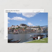 ポルト川沿いのはがき ポストカード (正面/裏面)