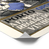 ポルト有名なワインリージョンポルトガルヴィンテージポスター ポスター (角)