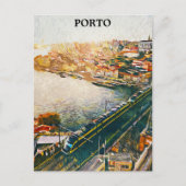 ポルト素晴らしガルオイルペインティング ポストカード (正面)