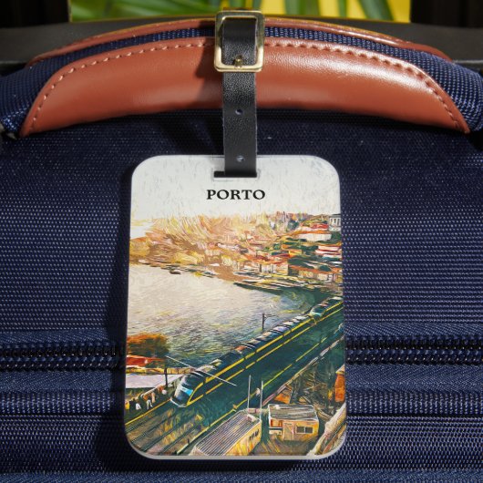 ポルト素晴らしガルオイルペインティング ラゲッジタグ (正面インサイチュ2)