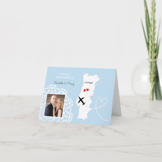ポルト結婚ガルの目的地 招待状 (正面)