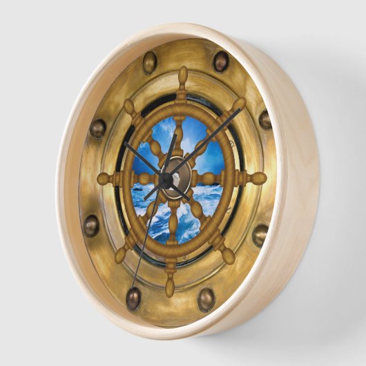 ポルト航海のー 壁時計 (傾斜)