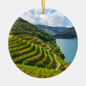 ポルト風光明媚なクリスマスの飾り セラミックオーナメント (正面)