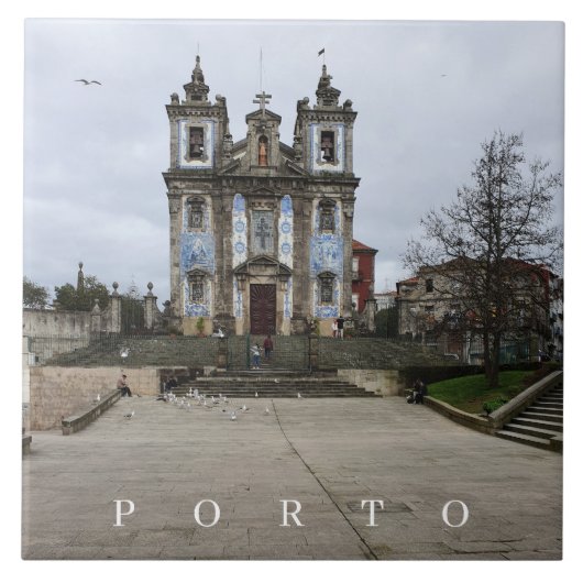 ポルト・サント・イルデフォンソ教会ビュー陶器タイル タイル (正面)